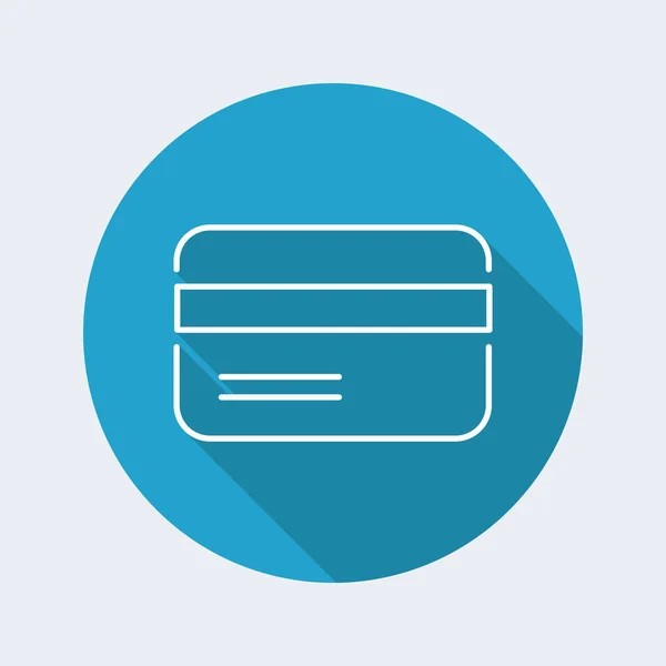 Ícone de cartão de crédito - Série fina — Vetor de Stock