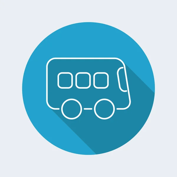 Значок одного автобуса — стоковый вектор