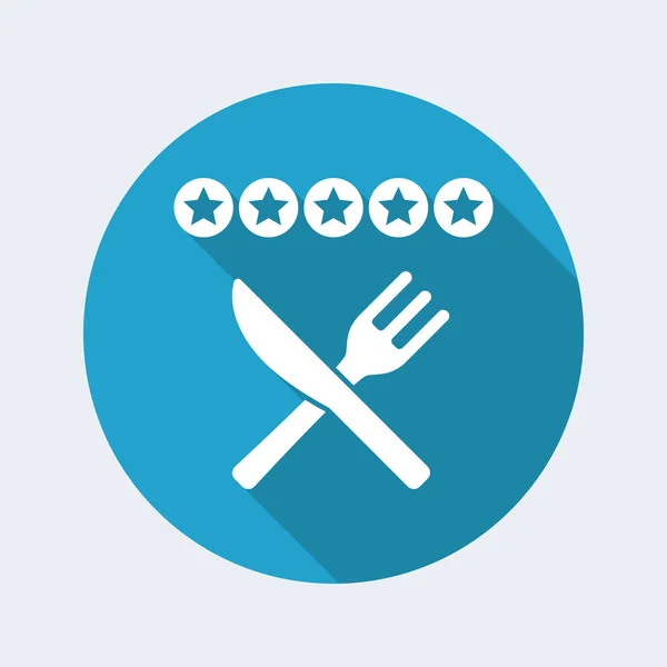 Restaurant rating icon — Stock Vector