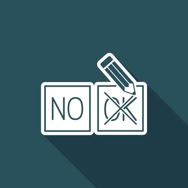 Možnost "ok" volbou ikony — Stockový vektor
