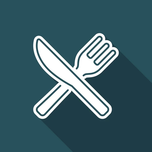 Restaurant minimale pictogram — Stockvector