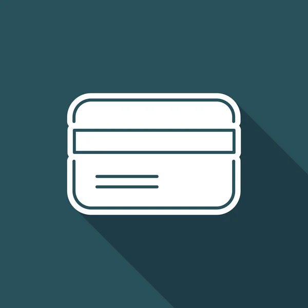 Icono de tarjeta de crédito - Serie delgada — Archivo Imágenes Vectoriales