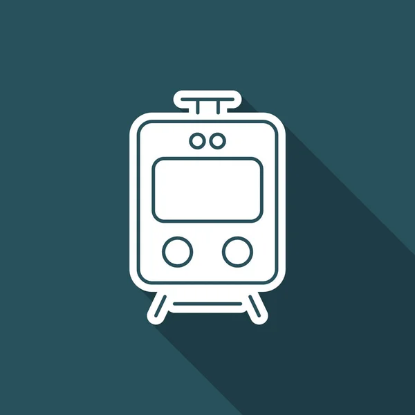 Ikona rezerwacji online pociąg — Wektor stockowy