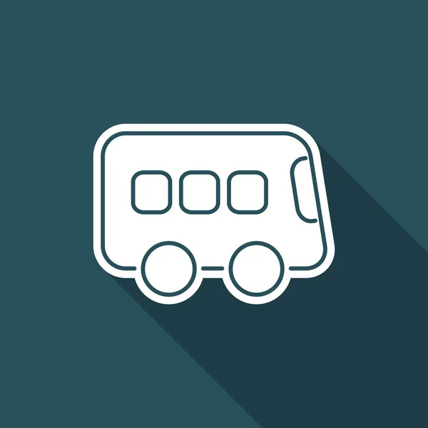 Icono de bus único — Vector de stock