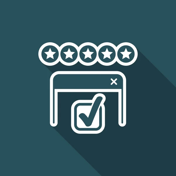 Web rating pictogram — Stockvector