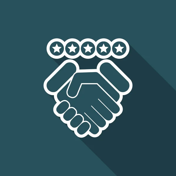 Satisfaction for best service Vector Graphics