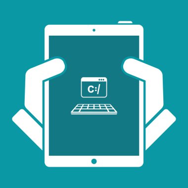 Programlama yazılım - vektör düz en az simgesi