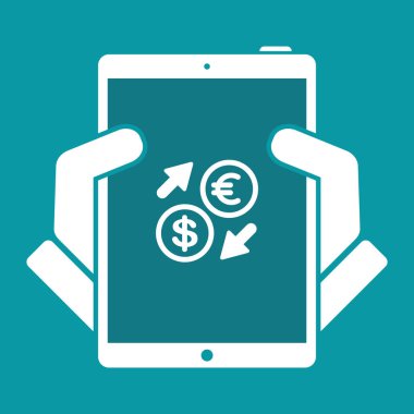 Euro/dolar - döviz Satım simgesi 