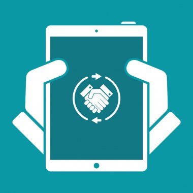 Ticaret sözleşmesi kavramı simgesi