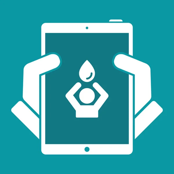 Potřebu vody - web ikony — Stockový vektor