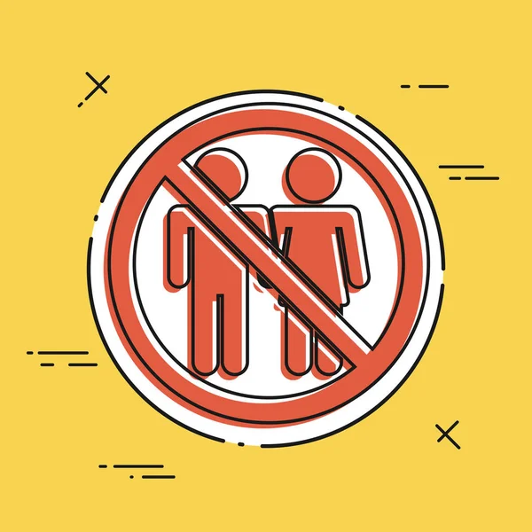 Acceso prohibido para los socios icono — Archivo Imágenes Vectoriales