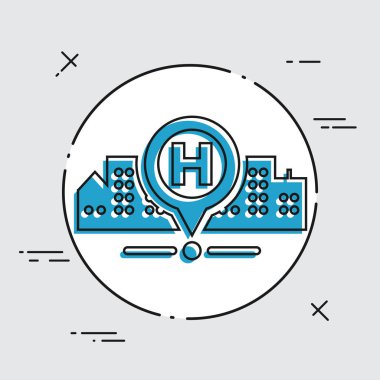 Hastane konumu, illüstrasyon 