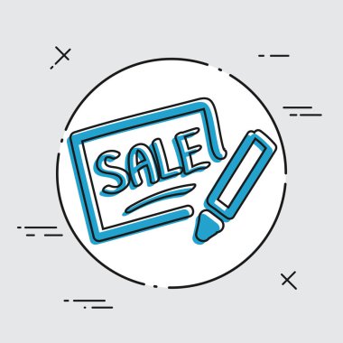 indirim etiketi simgesi