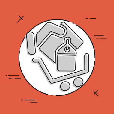 Alışveriş arabası simgesi 