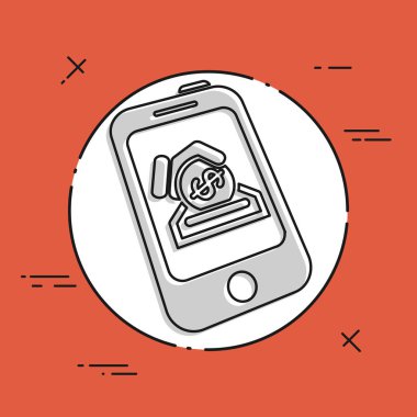 Mobil bankacılık simgesi