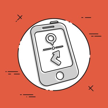 Mobil navigasyon sistem kutsal kişilerin resmi