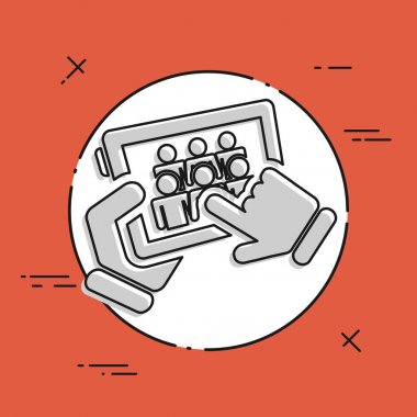 sosyal ağ simgesini