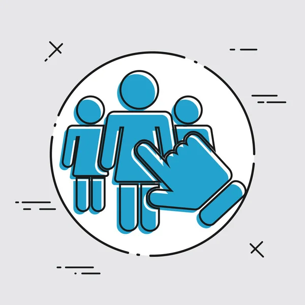 Vrouwelijke selectie-pictogram — Stockvector