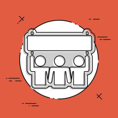 İnsanlar gösteri simgesi 