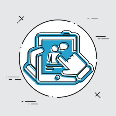 Tablet basit simgesi