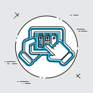 Tablet basit simgesi