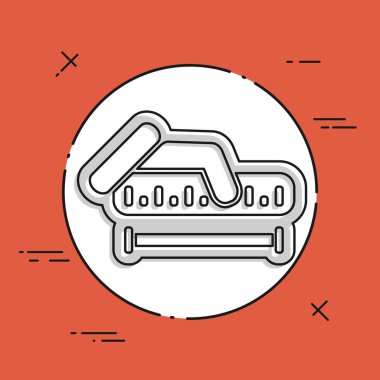 Ölçüm düz simgesi