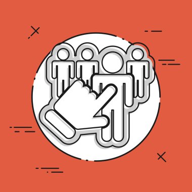 insanların seçimi simgesi