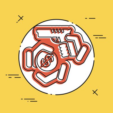 Silahlı soygun simgesi