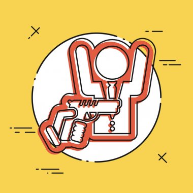 Silahlı soygun simgesi