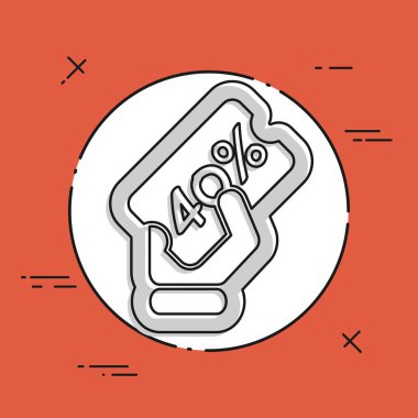 indirim etiketi simgesi