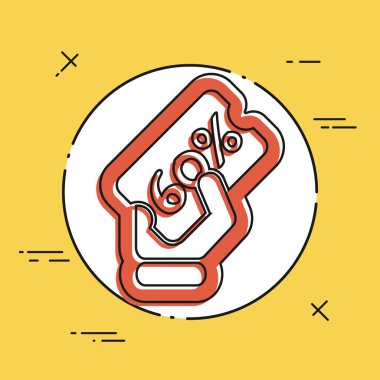 indirim etiketi simgesi