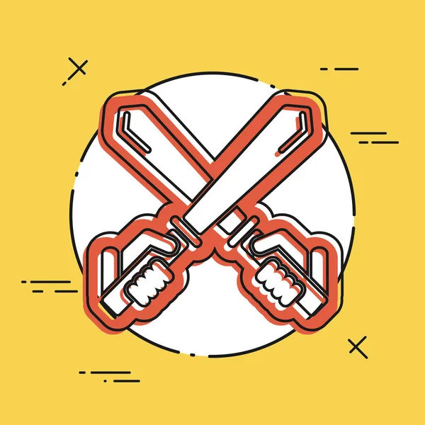 Kılıç web simgesi — Stok Vektör