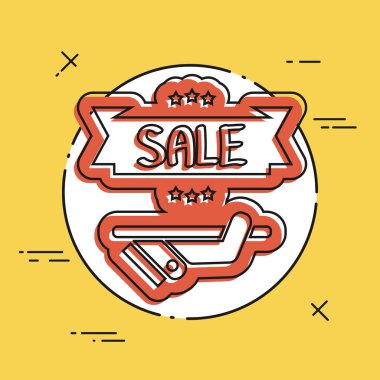 indirim etiketi simgesi