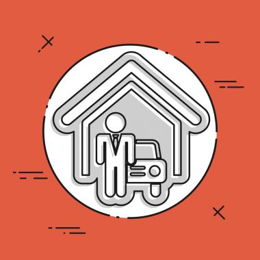 Otomotiv showroom simgesi 