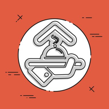 Restoran hizmet simgesi