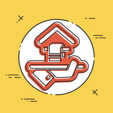 Otel ikonu. Havlu Servisi.