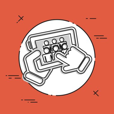 sosyal ağ simgesini