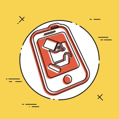 Online mağaza alışveriş simgesi