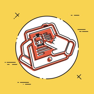 Tablet basit simgesi