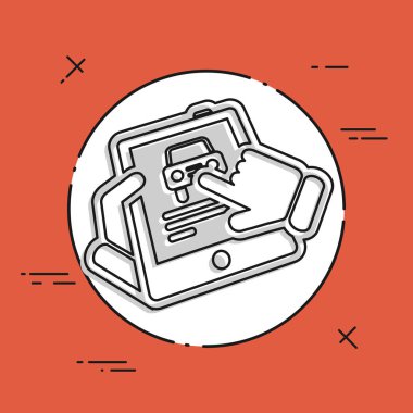 Tablet basit simgesi