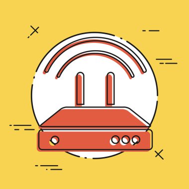 Modem - en az düz simgesi