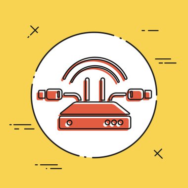 Yönlendirici kablo simgesi