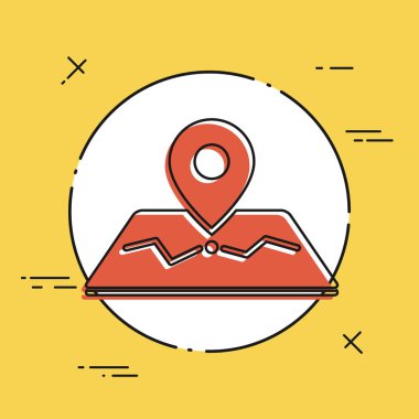 İşaretçi ve harita simgesi