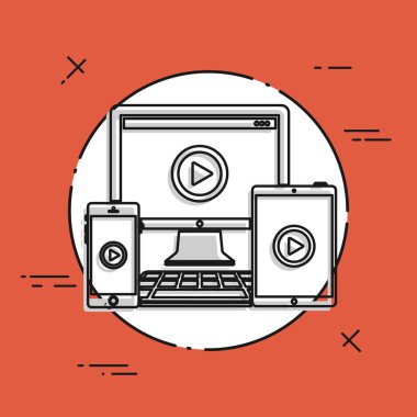 Çoklu cihazlar video streaming