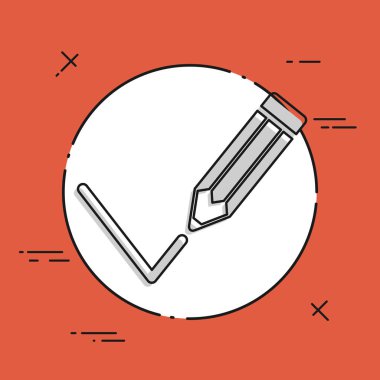 Kalemle işaretlenmiş onaylama onay