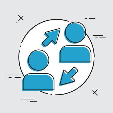 İnsanlar bağlantı simgesi