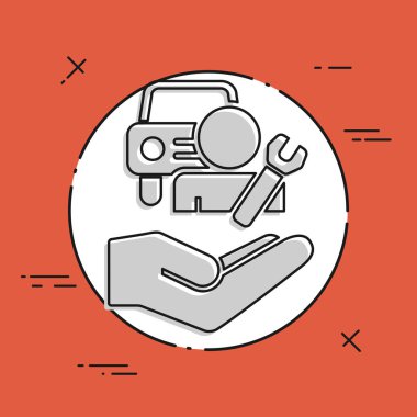 araba tamir servisi simgesi