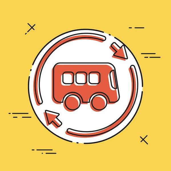 Servicios de autobús renovar icono — Archivo Imágenes Vectoriales