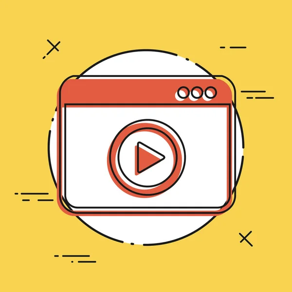 Streaming video multi dispositivi — Vettoriale Stock