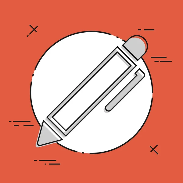 Pen - ploché ikony — Stockový vektor